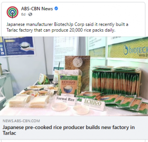 JICA Press Release Features BiotechJP Corp. on ABS-CBN News, Manila Bulletin and Business Mirror PH